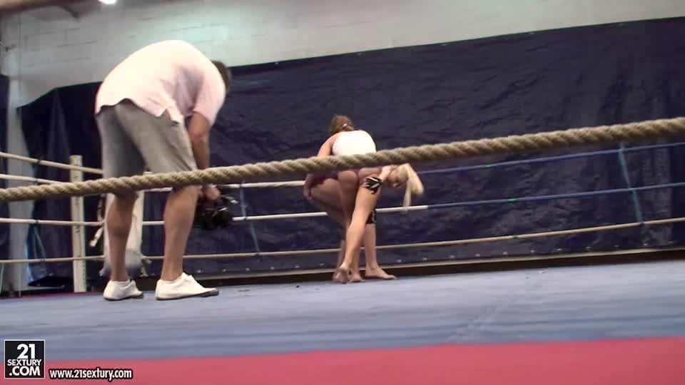 Nude Fight Club Backstage with Angel Long and Cathy Heaven
